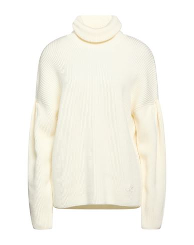 Jacob Cohёn Woman Turtleneck Ivory Size L Virgin Wool In White