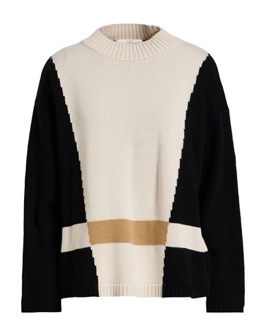 Corte Dei Gonzaga Woman Turtleneck Cream Size Xl Acrylic In White