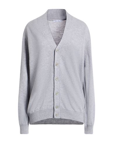 Manipur Cashmere Man Cardigan Light Grey Size 40 Wool In Gray
