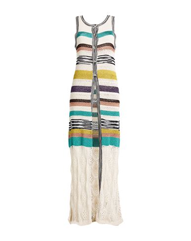 Missoni Woman Cardigan Off White Size 10 Silk, Cupro, Synthetic Fibers, Viscose, Polyester In White