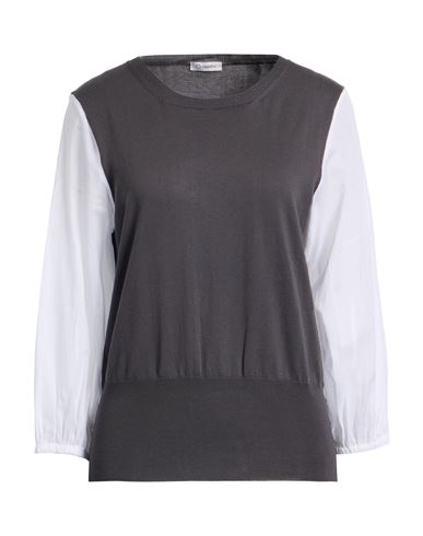 Cappellini By Peserico Woman Sweater Grey Size 10 Cotton In Multi