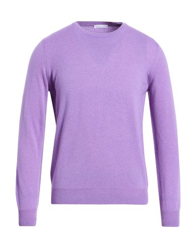 Manipur Cashmere Man Sweater Lilac Size 36 Wool In Purple