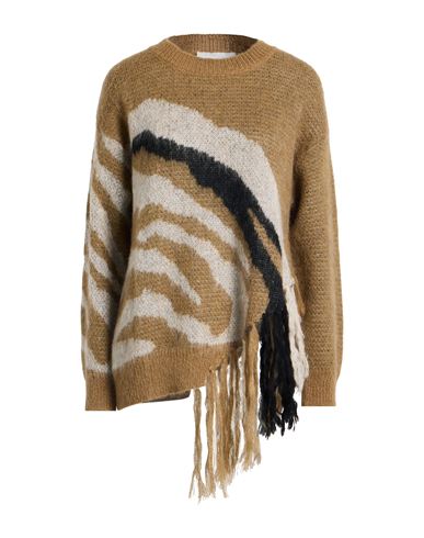 B.yu B. Yu Woman Sweater Camel Size M Acrylic, Mohair Wool, Polyamide In Brown