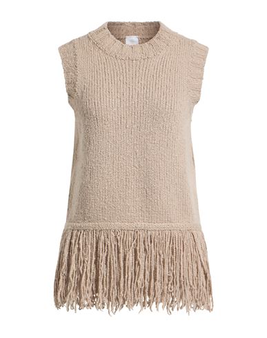 Eleventy Woman Sweater Beige Size M Wool, Cashmere, Polyamide In Neutral