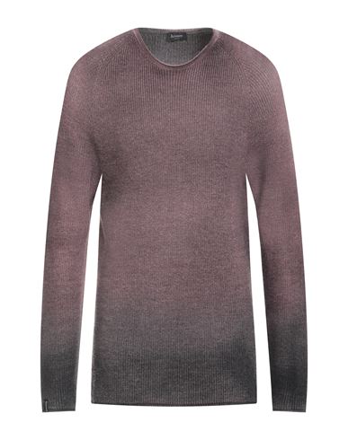 Arovescio Man Sweater Mauve Size 44 Merino Wool In Purple