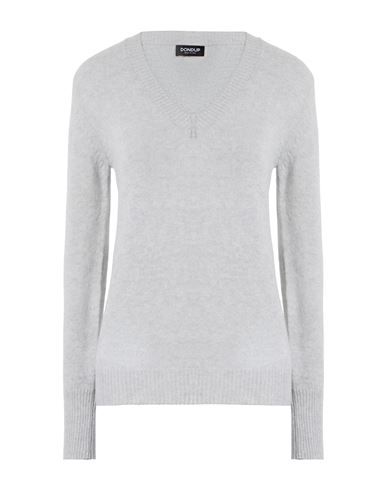 Dondup Woman Sweater Light Grey Size 8 Wool, Cashmere In White