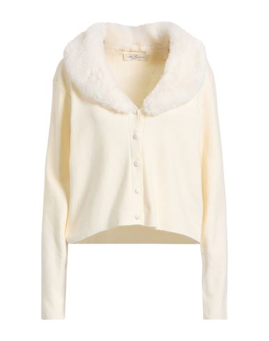 Corte Dei Gonzaga Woman Cardigan Cream Size M Viscose, Polyamide In White