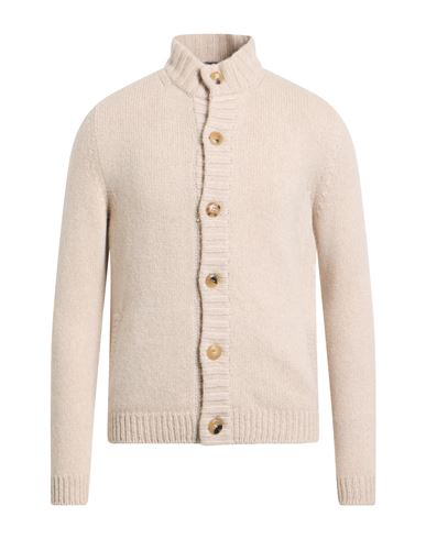 Fedeli Man Cardigan Beige Size 40 Cashmere In Neutral