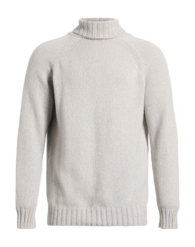Gran Sasso Man Turtleneck Light Grey Size 46 Cashmere, Virgin Wool In Neutral