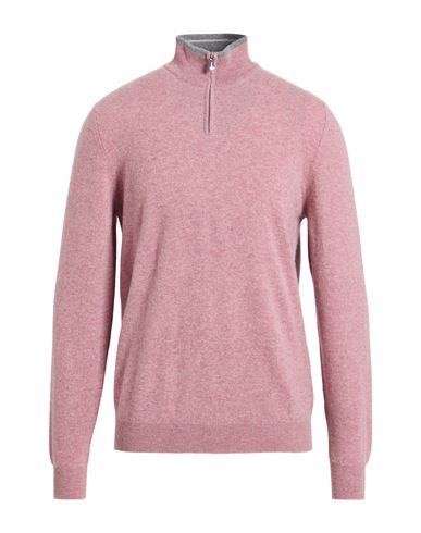Fedeli Man Turtleneck Pink Size 40 Cashmere In Pink