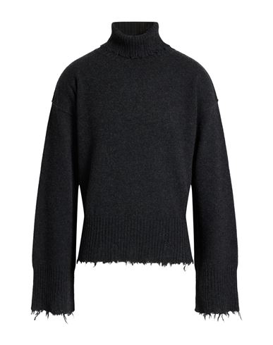 Uma Wang Man Turtleneck Charcoal Size L Cashmere In Black