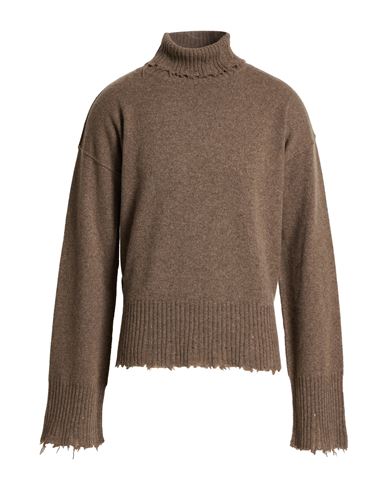 Uma Wang Man Turtleneck Khaki Size L Cashmere In Brown