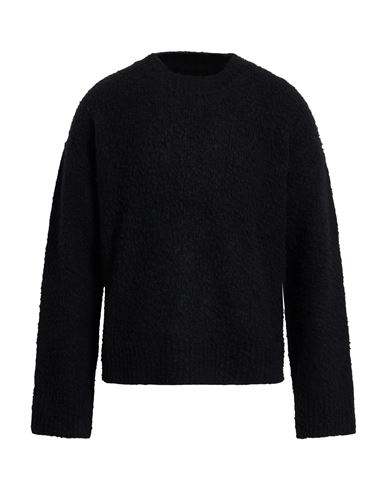 Uma Wang Man Turtleneck Black Size L Wool, Cashmere, Polyamide, Elastane In Black