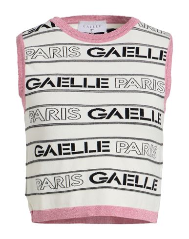 Gaelle Paris Gaëlle Paris Woman Top Off White Size 1 Viscose, Nylon, Metallic Fiber In Multi