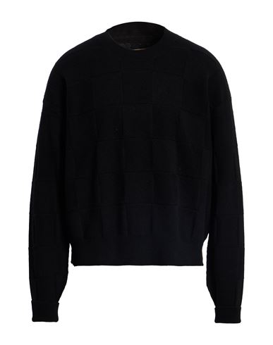 Uma Wang Man Sweater Black Size L Wool, Polyamide, Cashmere, Elastane In Black