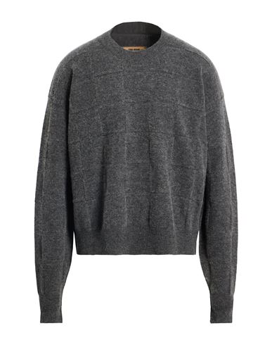Uma Wang Man Sweater Grey Size L Wool, Polyamide, Cashmere, Elastane In Gray