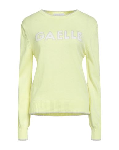 Gaelle Paris Gaëlle Paris Woman Sweater Yellow Size 1 Cotton, Acrylic, Viscose, Polyamide, Polyester In Yellow