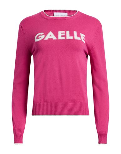 Gaelle Paris Gaëlle Paris Woman Sweater Magenta Size 1 Cotton, Acrylic, Viscose, Polyamide, Polyester In Pink