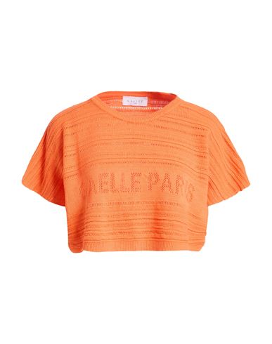 Gaelle Paris Gaëlle Paris Woman Sweater Orange Size 1 Cotton, Acrylic In Orange