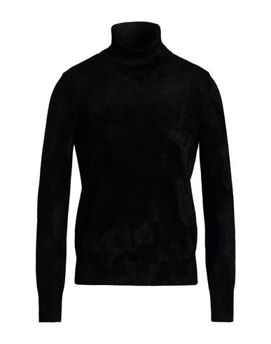 Sapio Man Turtleneck Black Size 38 Viscose, Polyamide In Black