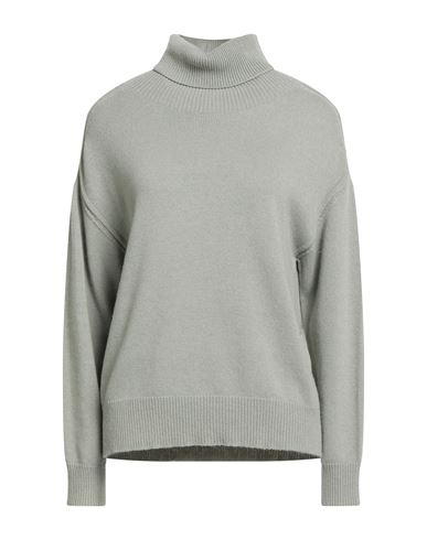 Maria Bellentani Woman Turtleneck Grey Size 10 Polyamide, Wool, Viscose, Cashmere In Gray