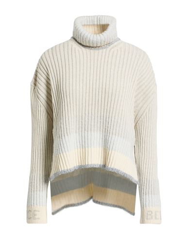Iceberg Woman Turtleneck Light Grey Size S Cotton, Viscose, Polyamide, Polyester In White