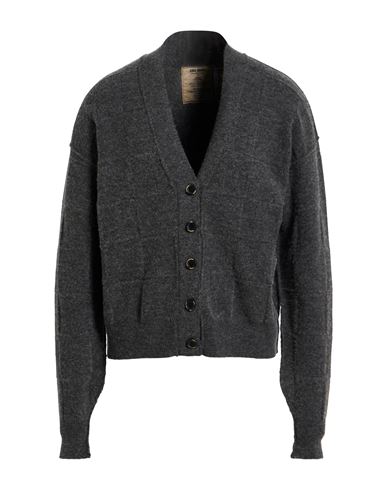 Uma Wang Man Cardigan Lead Size M Wool, Polyamide, Cashmere, Elastane In Gray