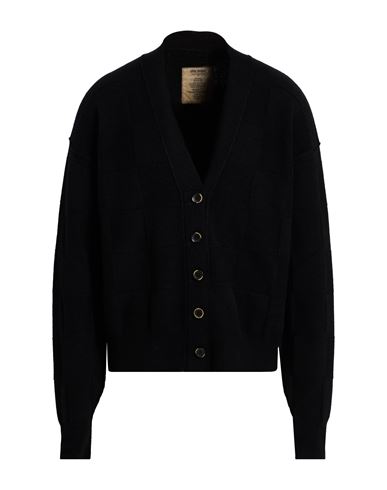 Uma Wang Man Cardigan Black Size M Wool, Polyamide, Cashmere, Elastane In Black