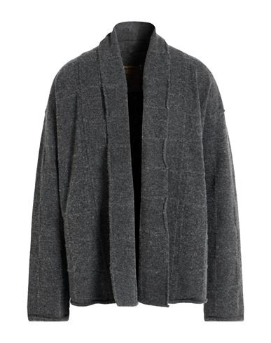 Uma Wang Man Cardigan Lead Size M Wool, Polyamide, Cashmere, Elastane In Gray