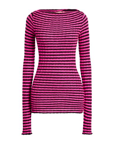 N°21 Woman Sweater Fuchsia Size 4 Acrylic, Polyamide, Mohair Wool In Pink