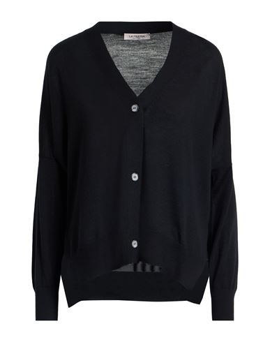 La Fileria Woman Cardigan Black Size 8 Virgin Wool In Black