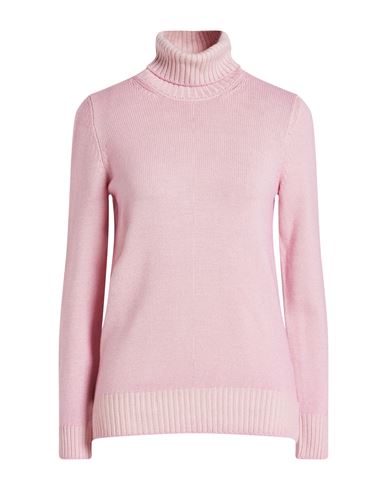 Left End Woman Turtleneck Pink Size 10 Virgin Wool In Pink