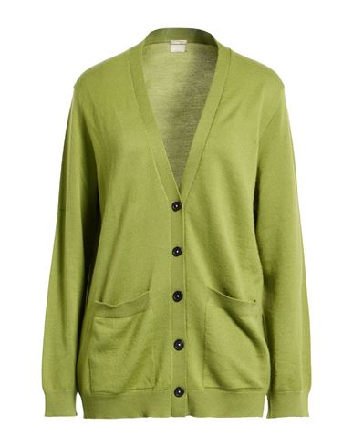 Massimo Alba Woman Cardigan Military Green Size M Cashmere In Green