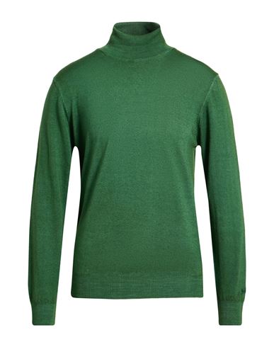 Woolrich Man Turtleneck Green Size L Wool In Green