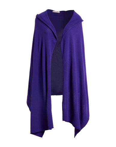 La Fileria Woman Cape Purple Size 6 Virgin Wool, Viscose, Cashmere In Purple