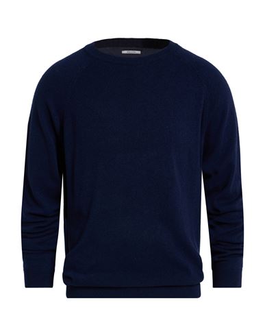 Woolrich Man Sweater Navy Size L Cashmere In Blue