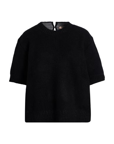 N°21 Woman Sweater Black Size 12 Virgin Wool, Polyamide In Black