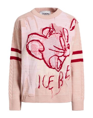 Iceberg Woman Sweater Light Pink Size L Wool, Polyamide, Viscose, Cashmere In Pink