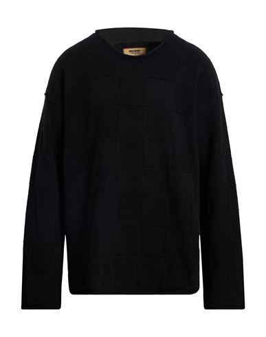 Uma Wang Man Sweater Black Size L Wool, Polyamide, Cashmere, Elastane In Black