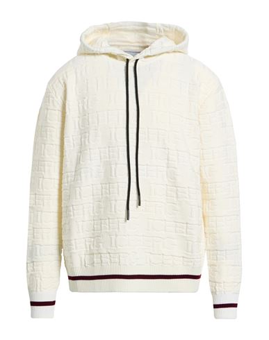 Iceberg Man Sweater Cream Size L Virgin Wool, Cotton In Neutral