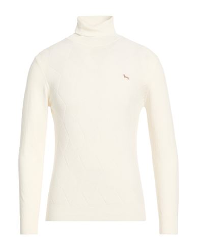 Harmont & Blaine Man Turtleneck Off White Size S Viscose, Polyamide, Cotton, Wool In Neutral