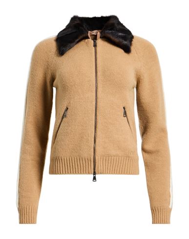 N°21 Woman Cardigan Camel Size 8 Polyamide, Acrylic, Wool In Nude