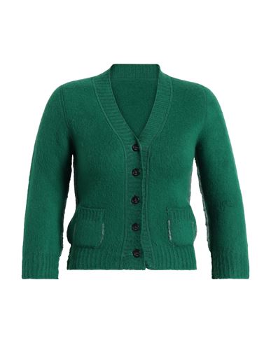 N°21 Woman Cardigan Green Size 6 Virgin Wool, Polyamide In Green