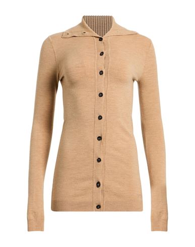 N°21 Woman Cardigan Camel Size 6 Wool, Polyamide, Polyester, Elastane In Brown