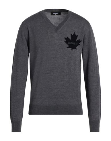 Dsquared2 Man Sweater Grey Size S Wool In Gray