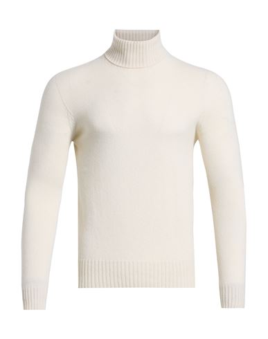 Dressism. Man Turtleneck Ivory Size Xxl Cashmere In White