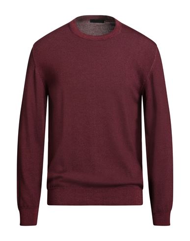 Outfit Out/fit Man Sweater Burgundy Size Xl Merino Wool In Brown