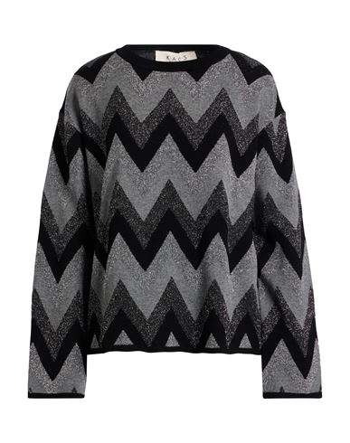 Kaos Day By Day Woman Sweater Grey Size L Viscose, Polyester, Metallic Fiber, Polyamide In Gray