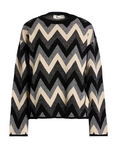Kaos Day By Day Woman Sweater Beige Size L Viscose, Polyester, Metallic Fiber, Polyamide In Sand