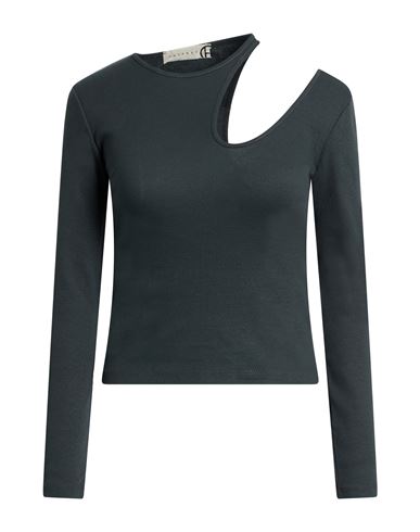 Haveone Woman T-shirt Grey Size S Cotton, Elastane In Gray